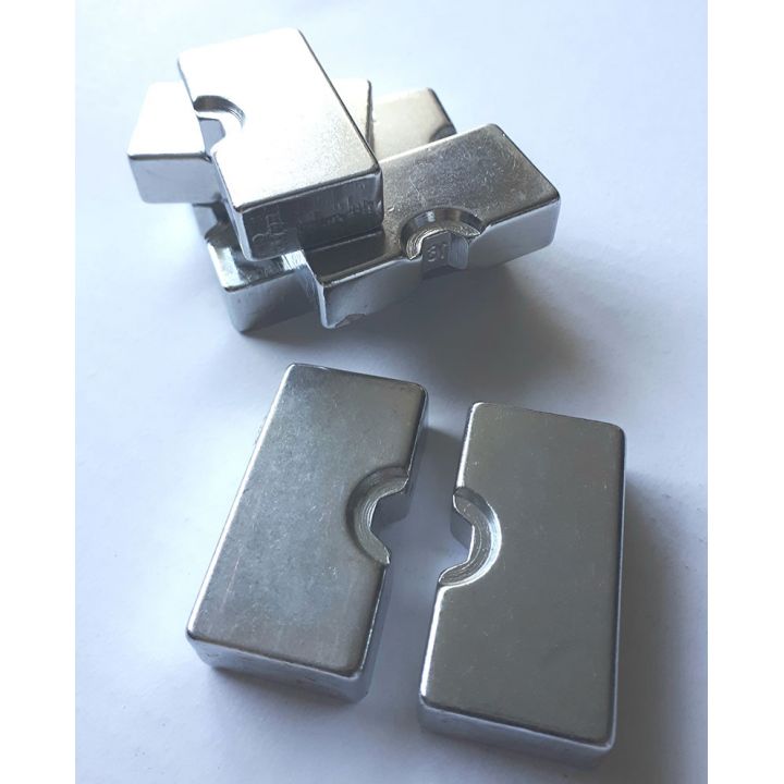 Матриця (пара) під ключ гідравлічний для обтиску алмазного троса, застосовується для обтиску троса товщиною 11 мм і 9,3 мм.