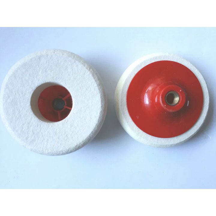 Повсть біла 125 мм * 25 мм товщ. Ганчіркова з пластиковим утримувачем