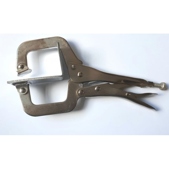 Струбцина G-образного для зрощування під 45 з фіксатором і швидкою фіксацією каменю для макс товщини  45 ММ